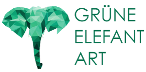 Grüne Elefant Art